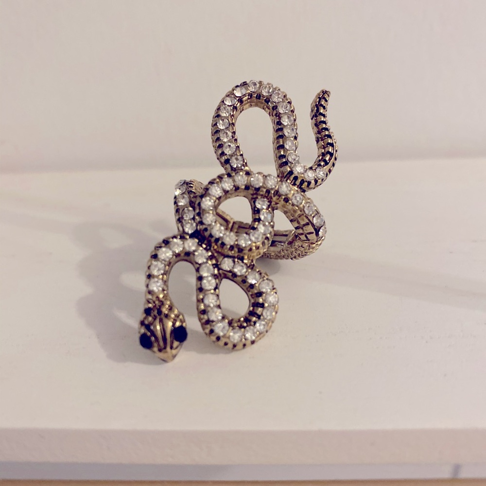Vintage adjustable snake ring